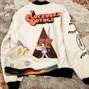 Flatbush Zombies 🧟🧟♀️🧟♂️ Ultra Rare Clockwork 🍊 Bomber Jacket (Medium)